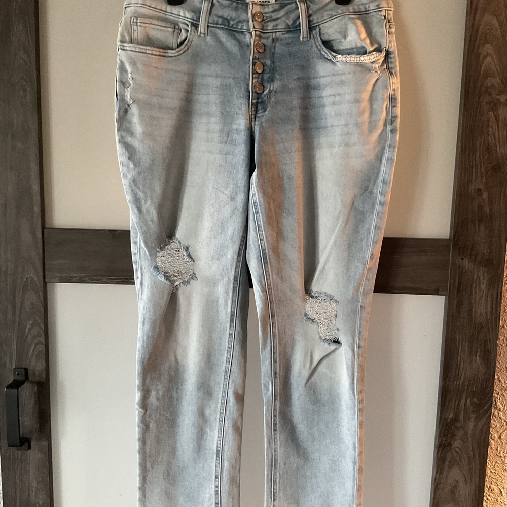 EUC-M Jeans distressed Slim straight jeans